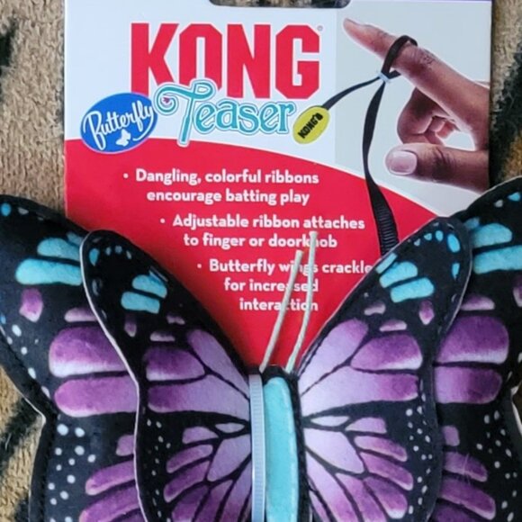 Kong Cat Kitten Butterfly Teaser w/Catnip ea. Various Colors New! - Picture 3 of 3